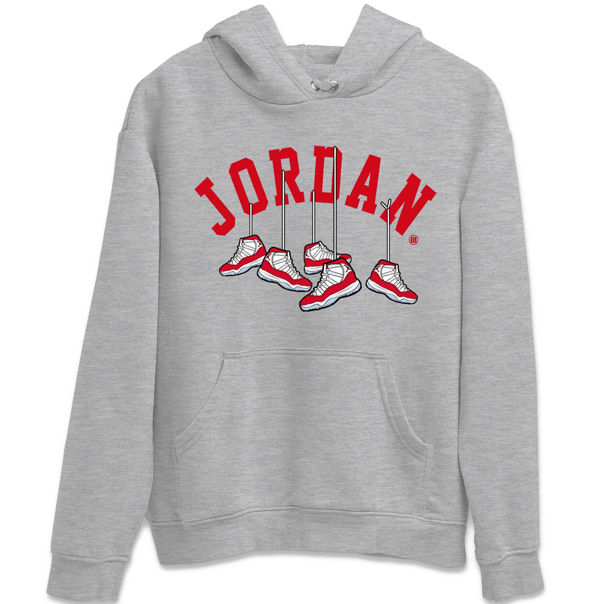 Hanging Sneakers Unisex Tops - Air Jordan 11 Cherry