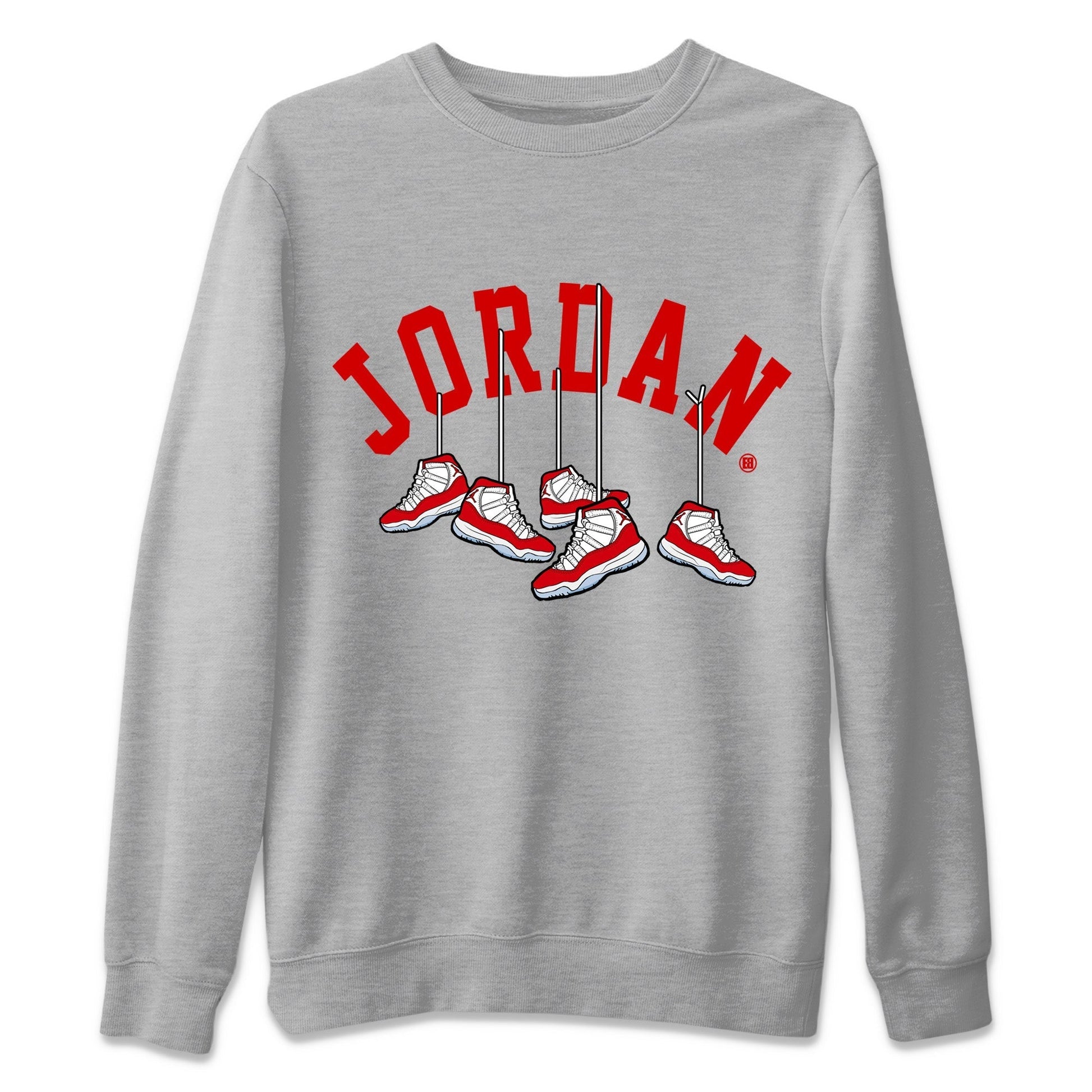 Hanging Sneakers Unisex Tops - Air Jordan 11 Cherry