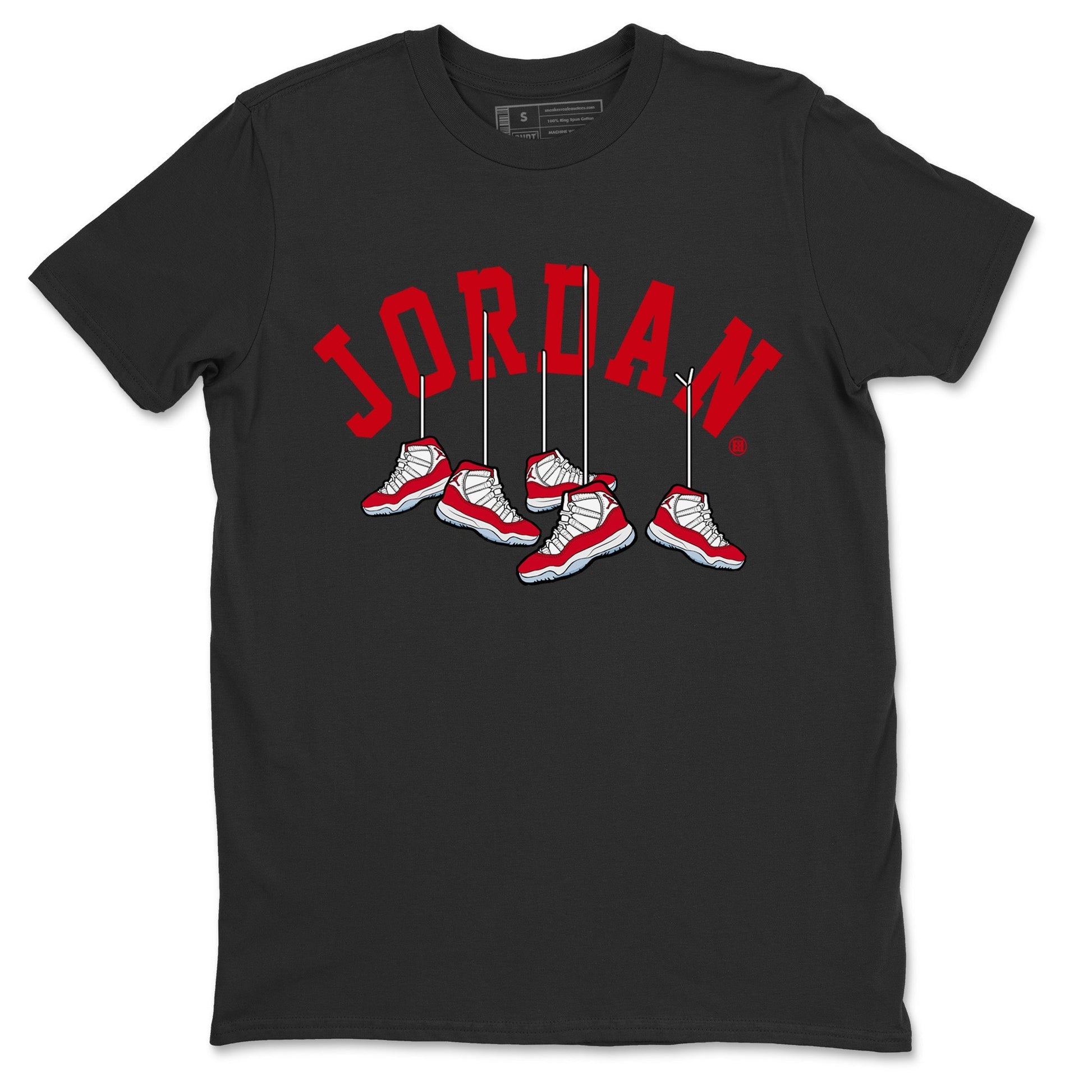 Hanging Sneakers Unisex Tops - Air Jordan 11 Cherry