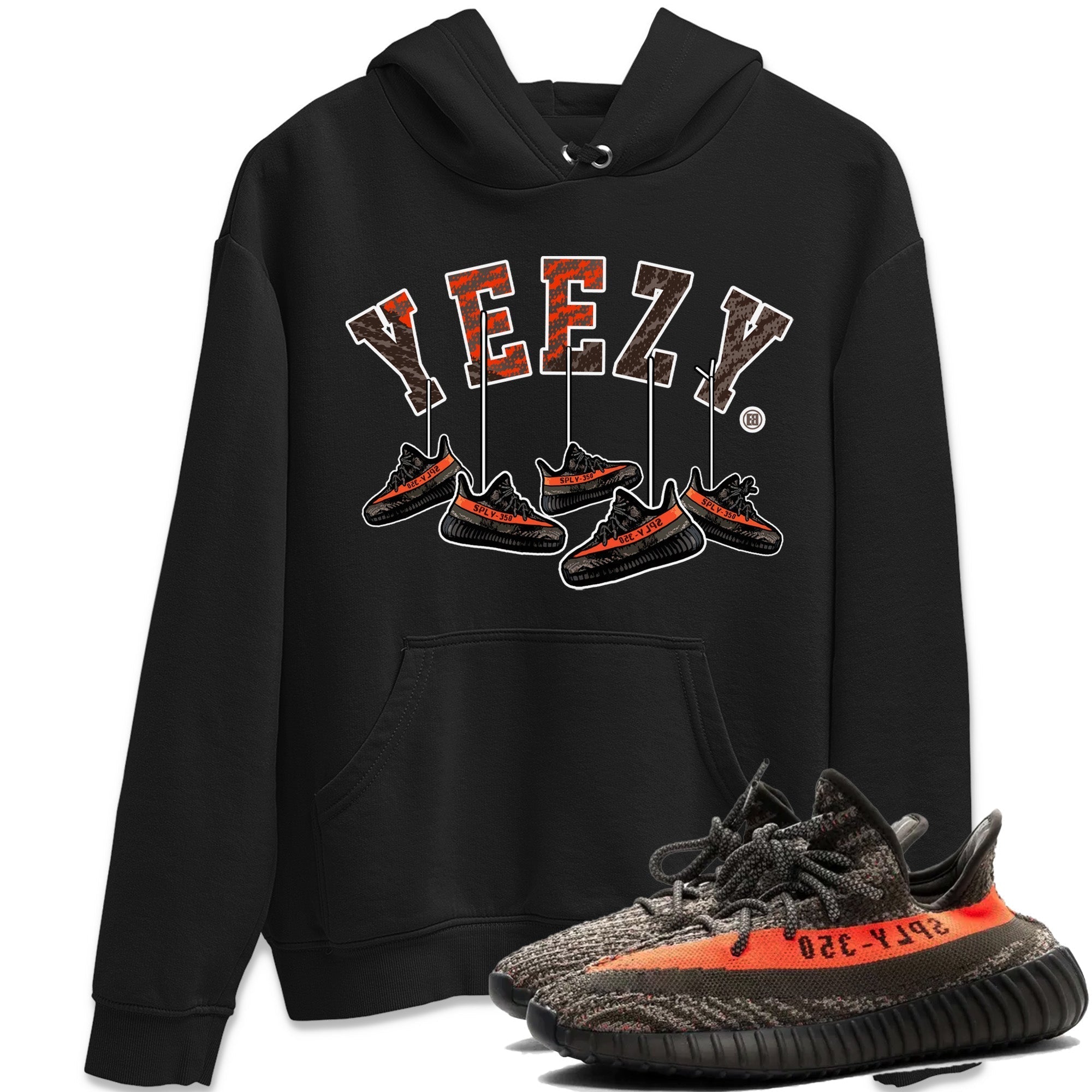 Hanging Sneakers Unisex Tops - Yeezy 350 Carbon Beluga