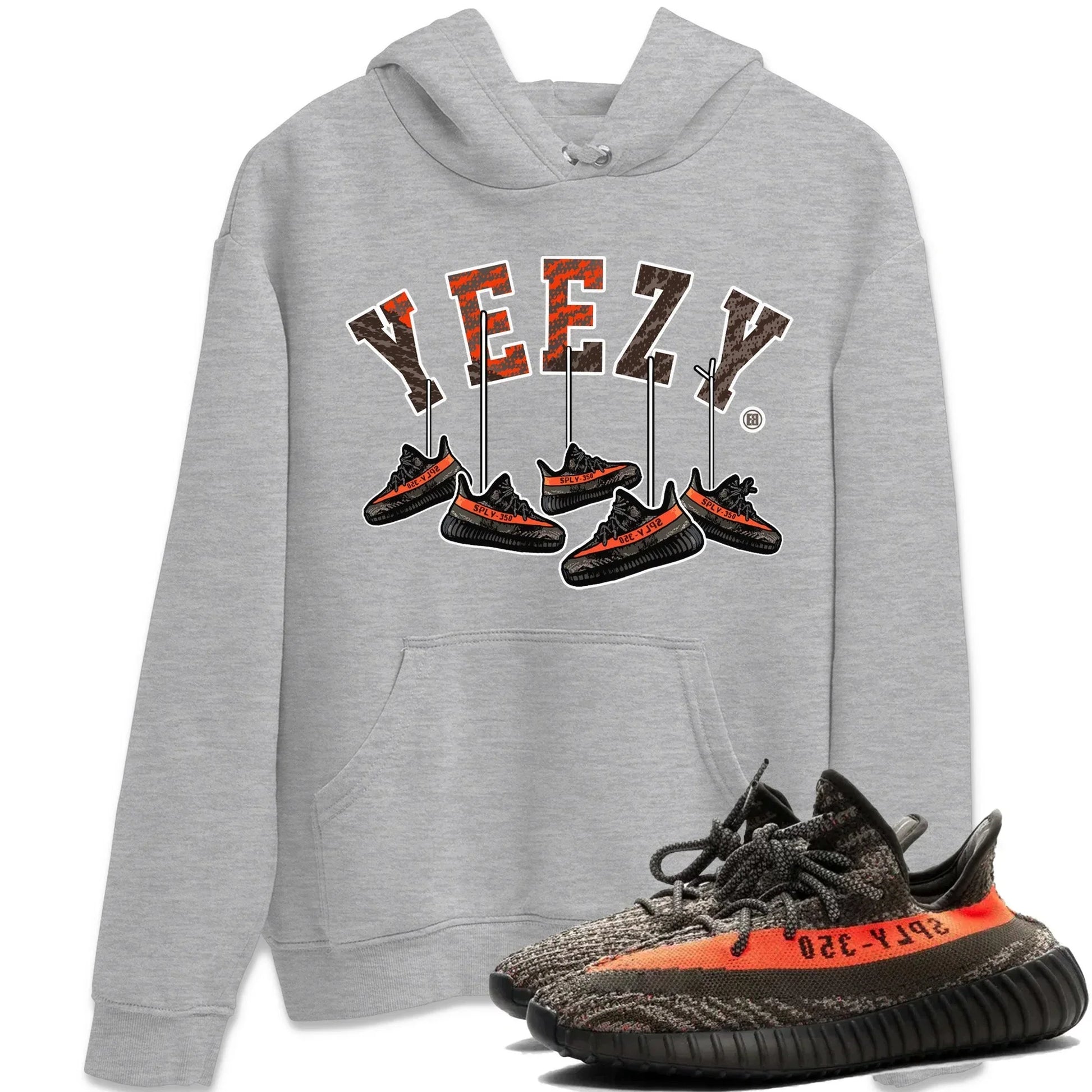 Hanging Sneakers Unisex Tops - Yeezy 350 Carbon Beluga