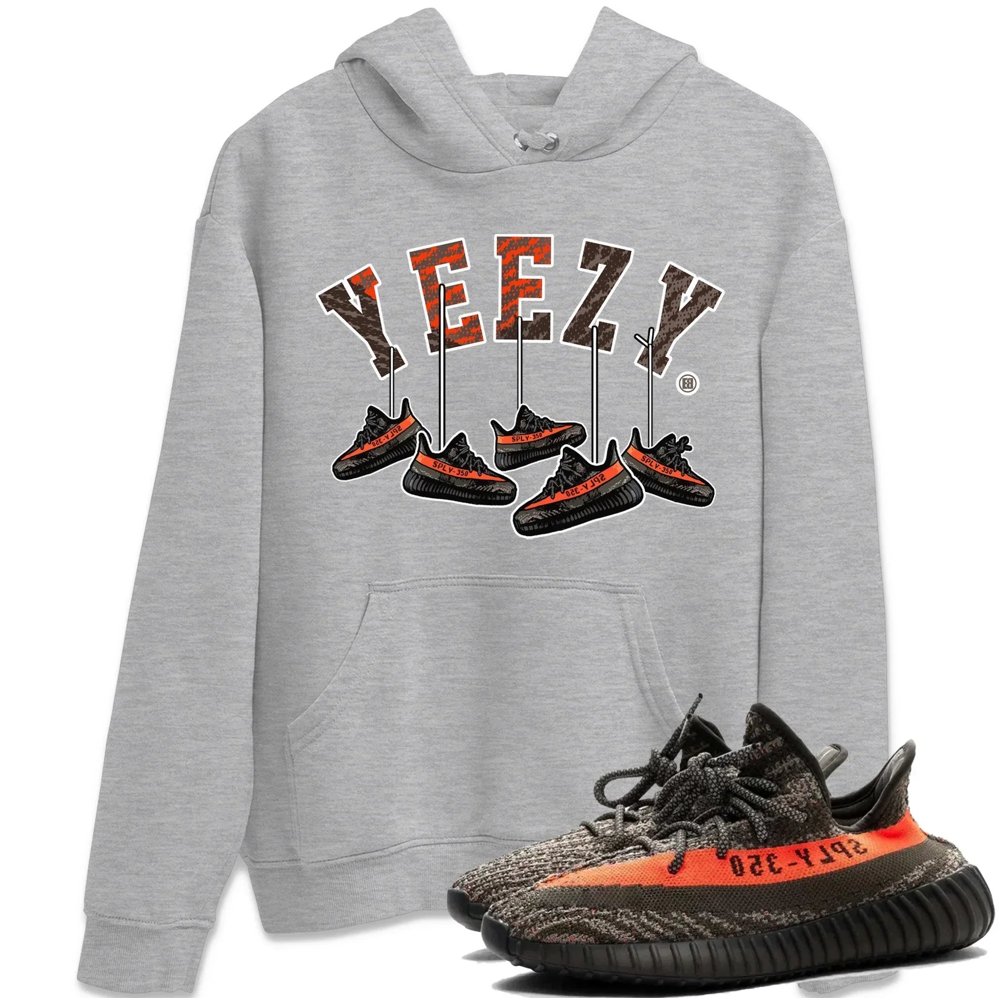 Hanging Sneakers Unisex Tops - Yeezy 350 Carbon Beluga