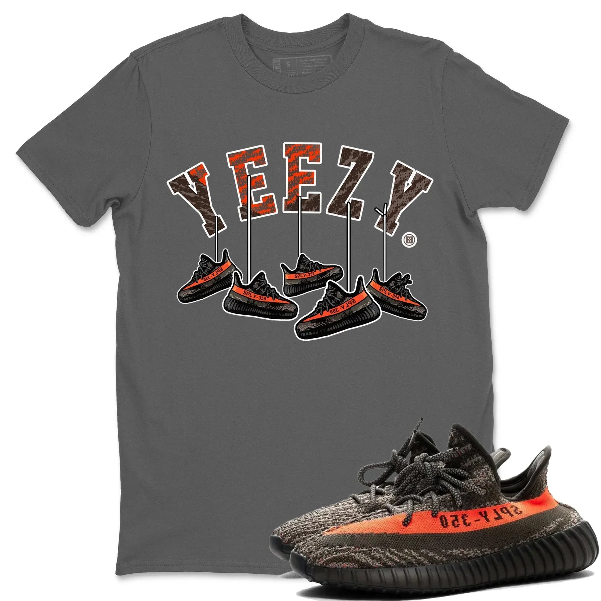 Hanging Sneakers Unisex Tops - Yeezy 350 Carbon Beluga