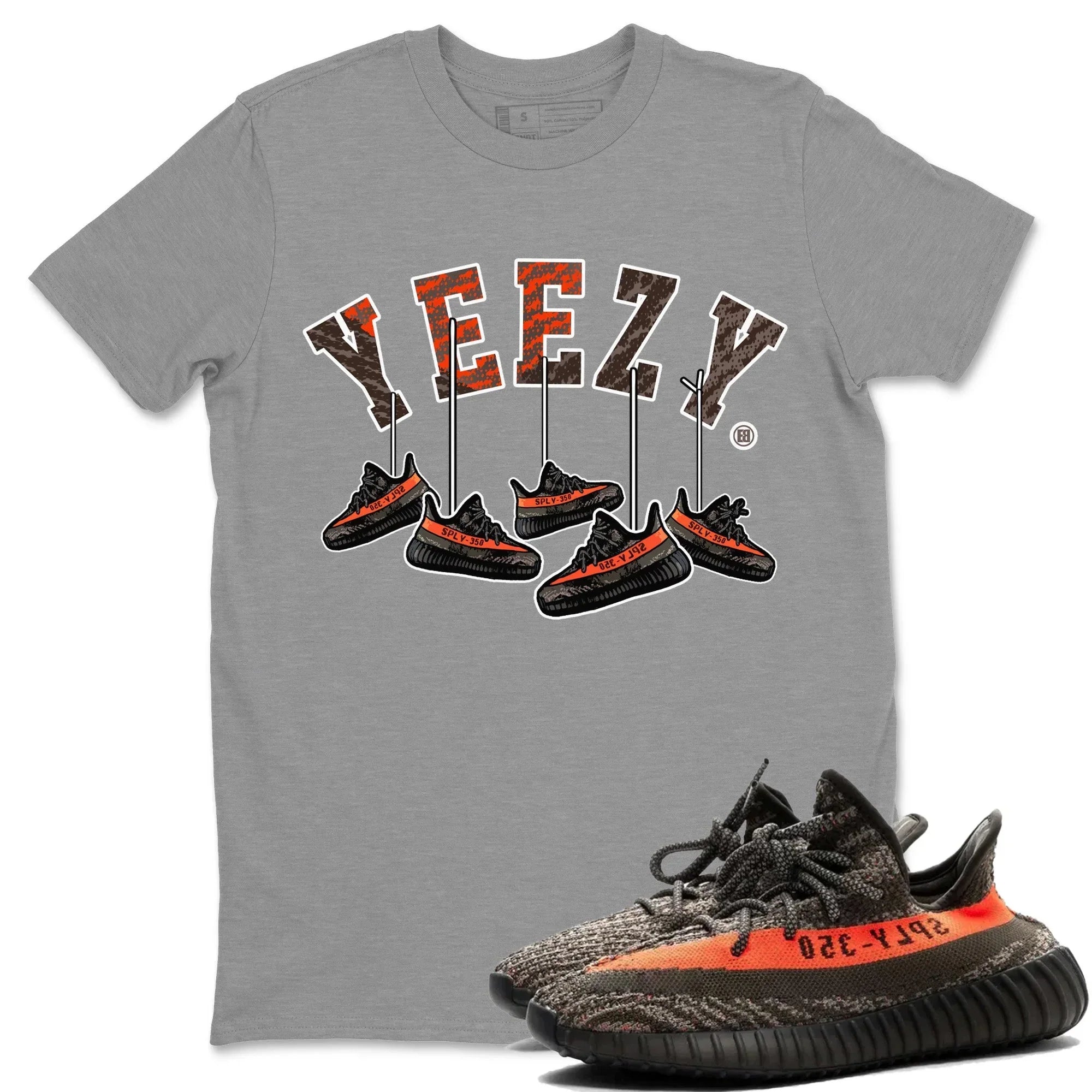 Hanging Sneakers Unisex Tops - Yeezy 350 Carbon Beluga