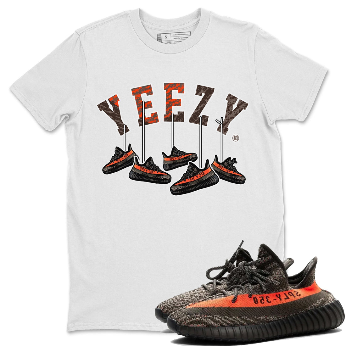 Hanging Sneakers Unisex Tops - Yeezy 350 Carbon Beluga