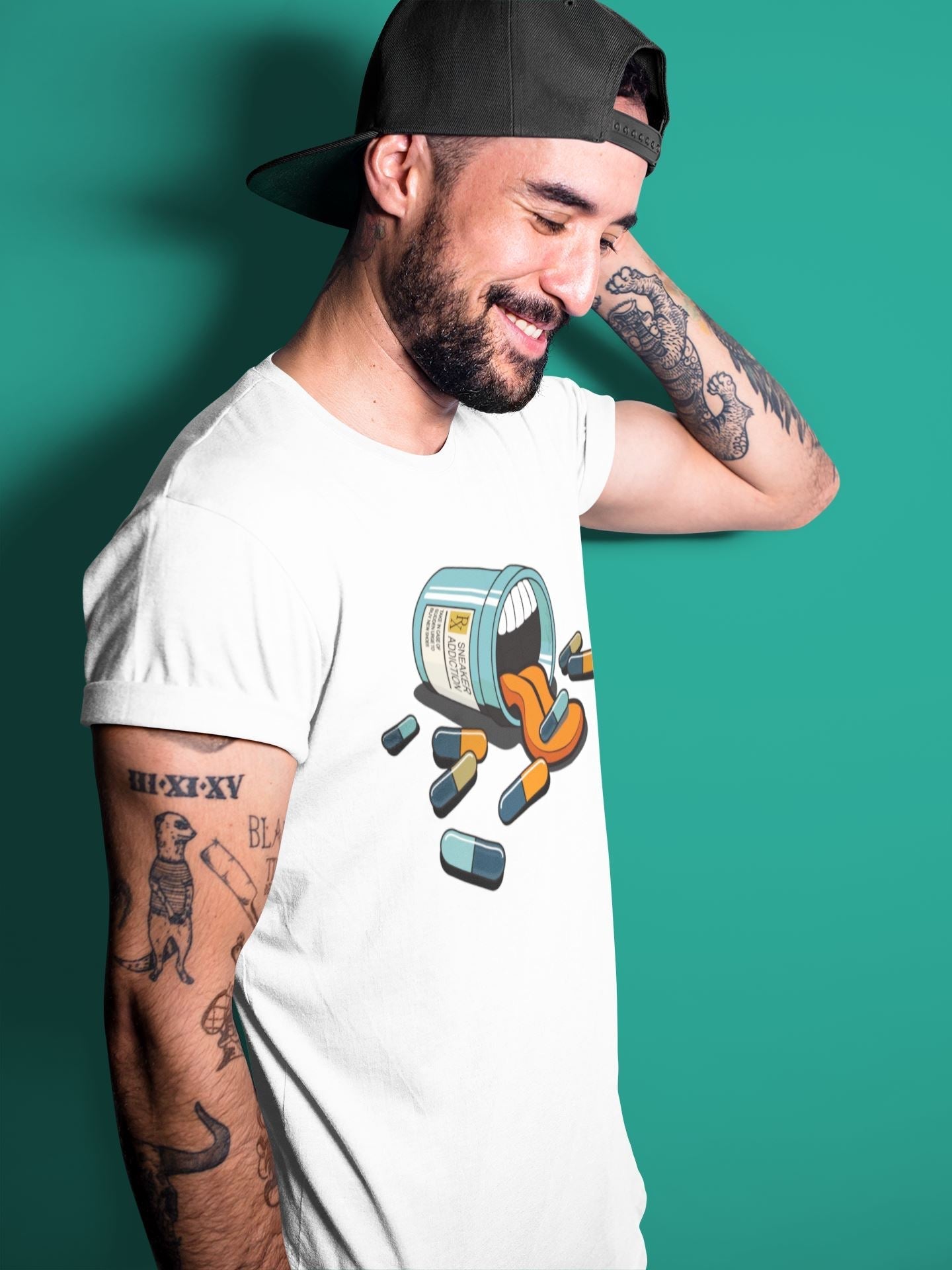 Sneaker Addiction Unisex Tops - Yeezy 700 Faded Azure