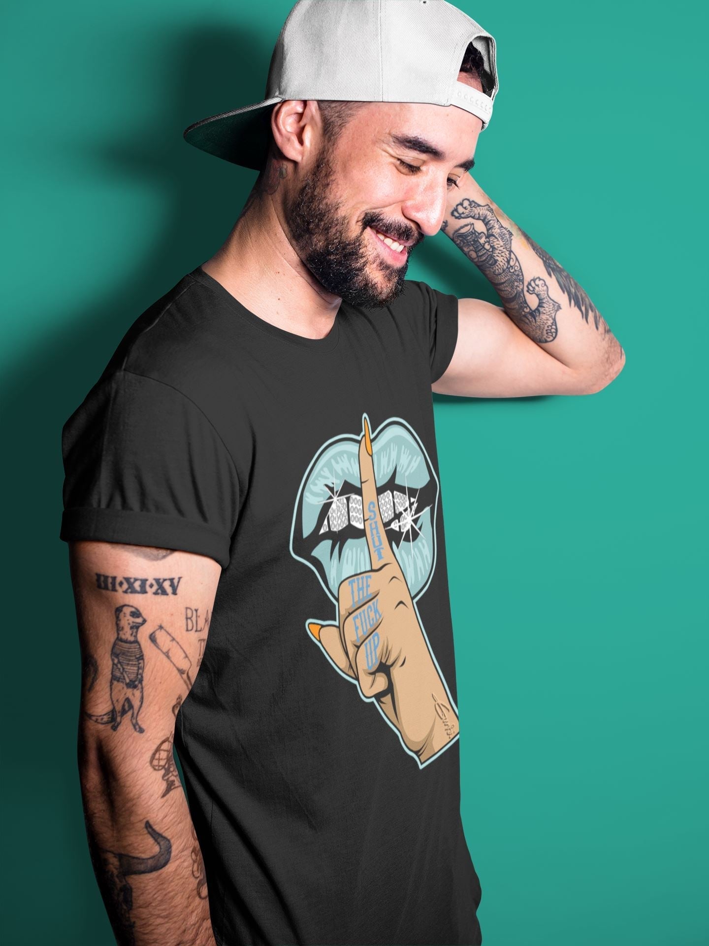 Lips Hand Unisex Tops - Yeezy 700 Faded Azure