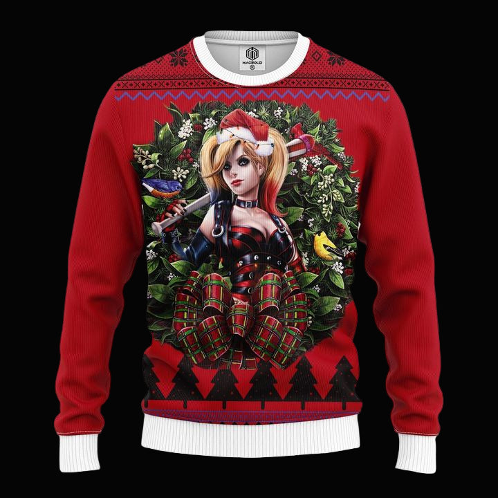 Harley Quinn Arkham Noel Mc Ugly Christmas Sweater Thanksgiving Gift ? Usalast
