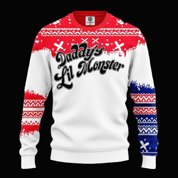 Harley Quinn DaddyS Lil Monster Ugly Christmas Sweater Amazing Gift Idea Thanksgiving Gift ? Usalast