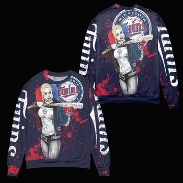 Harley Quinn Minnesota Twins Ugly Christmas Sweater ? Usalast