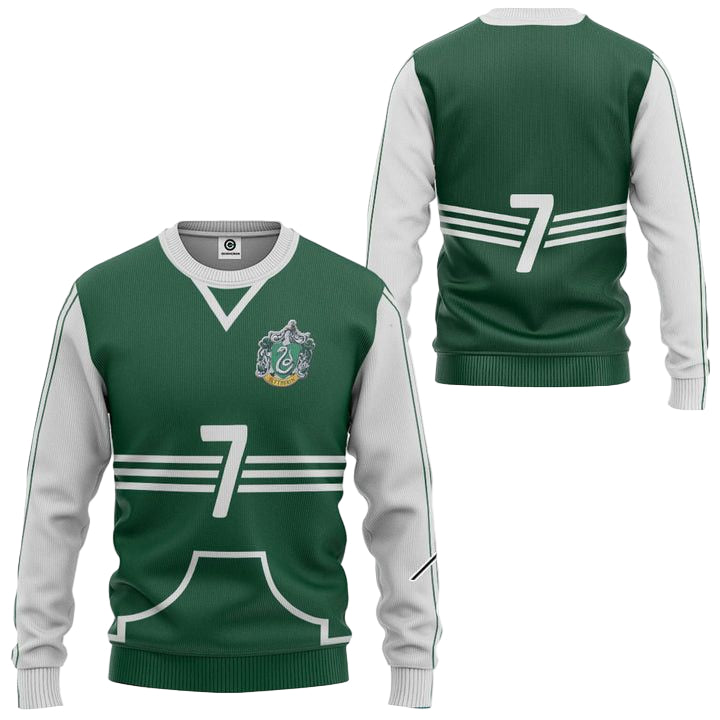Harry Potter Slytherin Quidditch Uniform Ugly Christmas Sweater ? Usalast