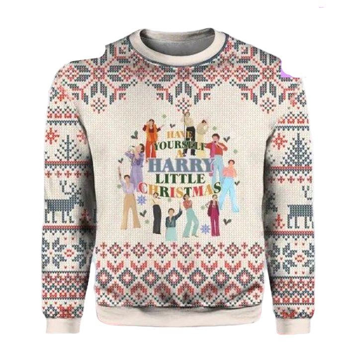 Have Yourself A Harrys House Little Harrys Fine Harry 3d Ugly Christmas Sweater ? Usalast