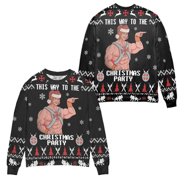 He-Man And The Masters This Way To The Christmas Party Ugly Christmas Sweater ? Usalast