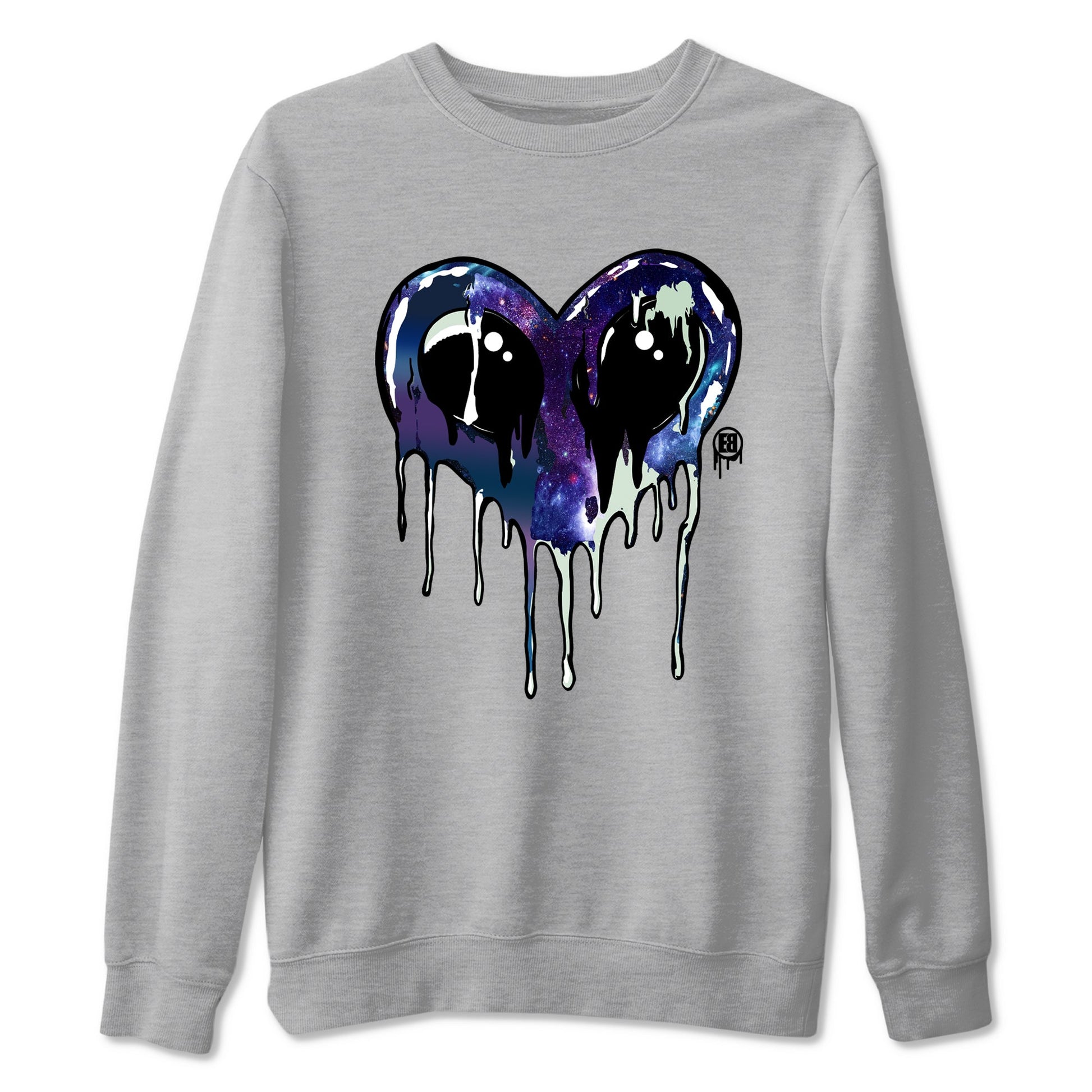 Heart Alien Sneaker Tees - Air Foamposite One Galaxy