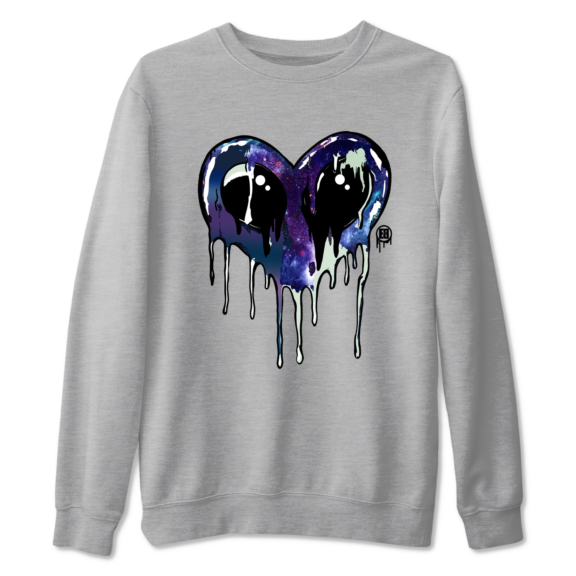 Heart Alien Sneaker Tees - Air Foamposite One Galaxy