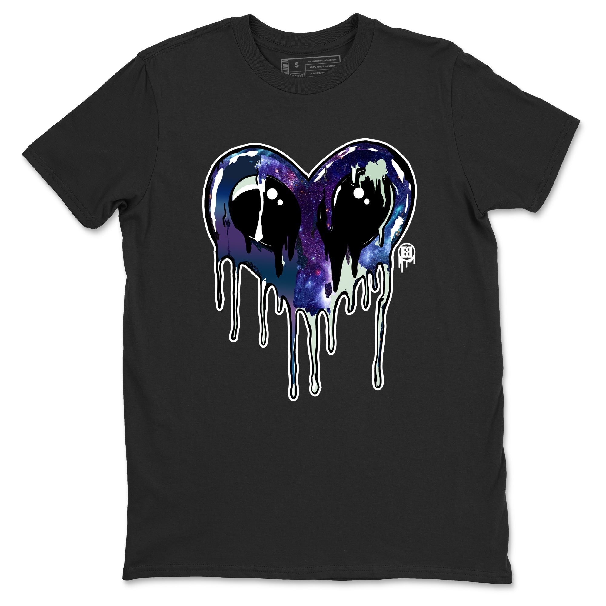 Heart Alien Sneaker Tees - Air Foamposite One Galaxy