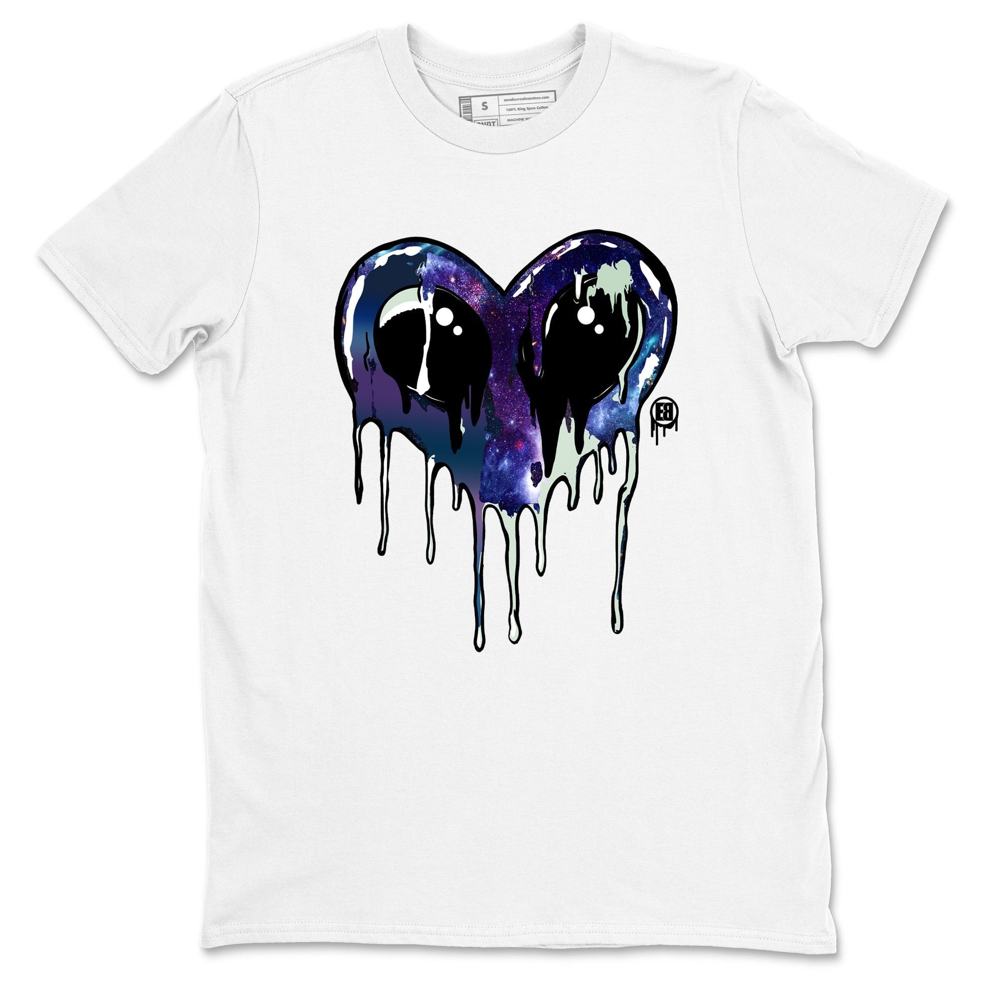 Heart Alien Sneaker Tees - Air Foamposite One Galaxy