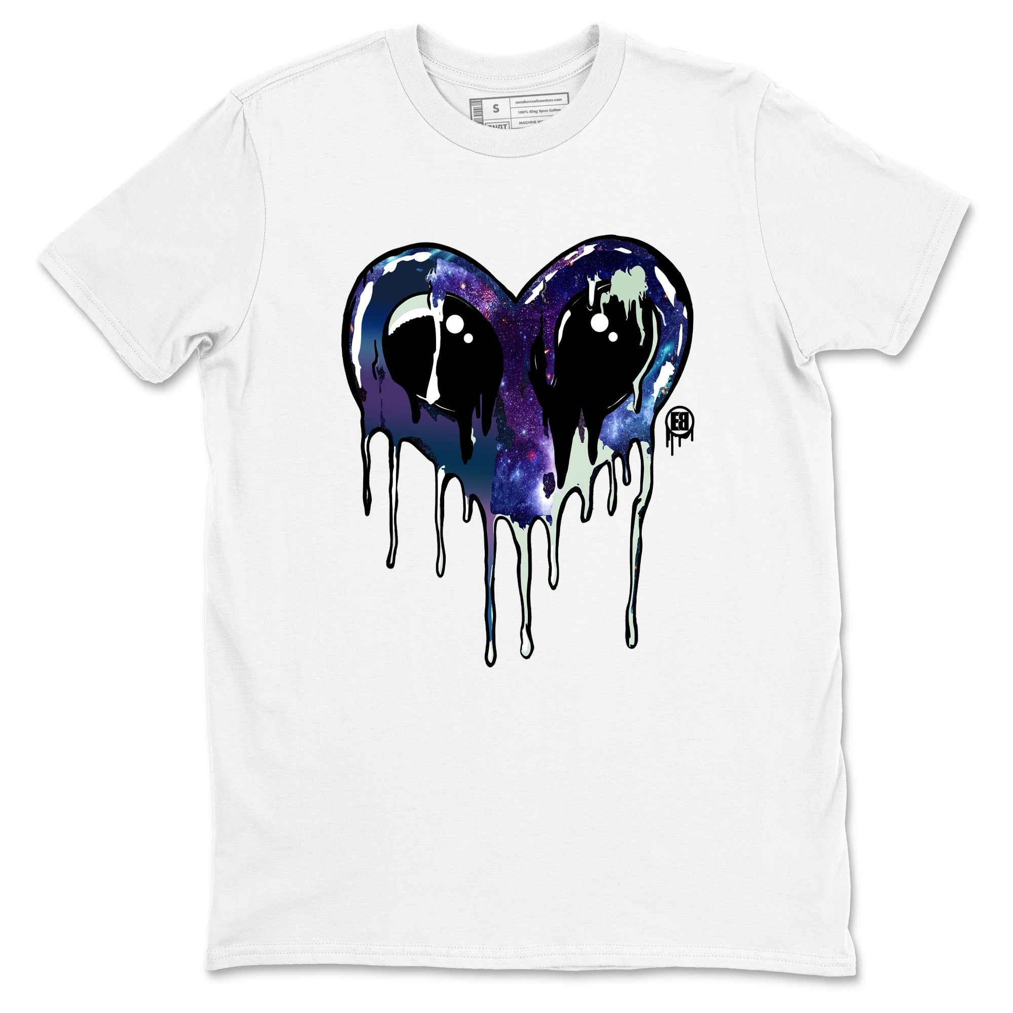 Heart Alien Sneaker Tees - Air Foamposite One Galaxy