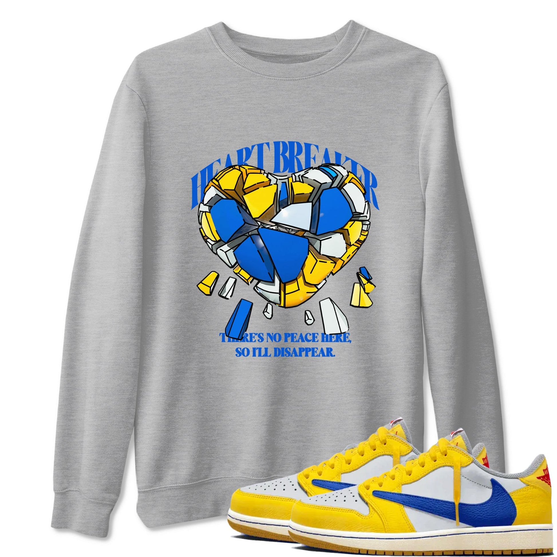 Heart Breaker Sneaker Tees - Air Jordan 1 Travis Scott Canary