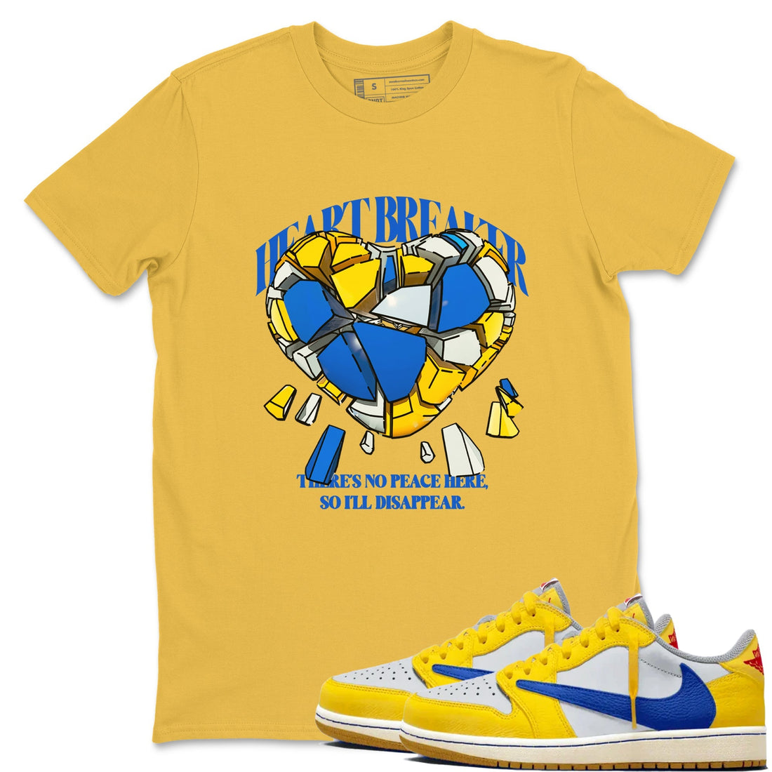 Heart Breaker Sneaker Tees - Air Jordan 1 Travis Scott Canary