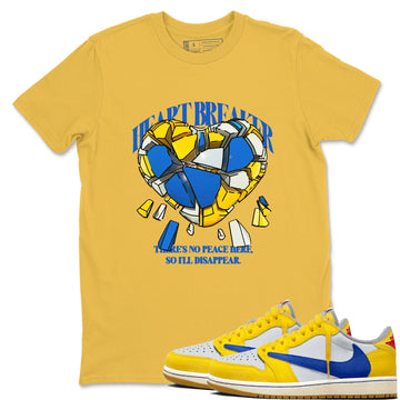 Heart Breaker Sneaker Tees - Air Jordan 1 Travis Scott Canary