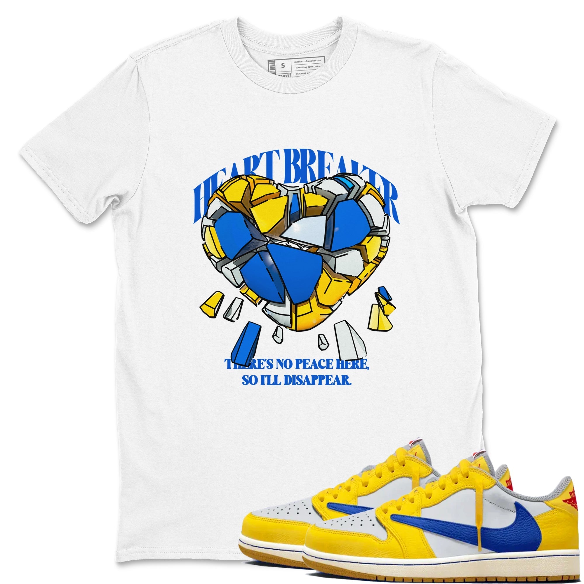 Heart Breaker Sneaker Tees - Air Jordan 1 Travis Scott Canary