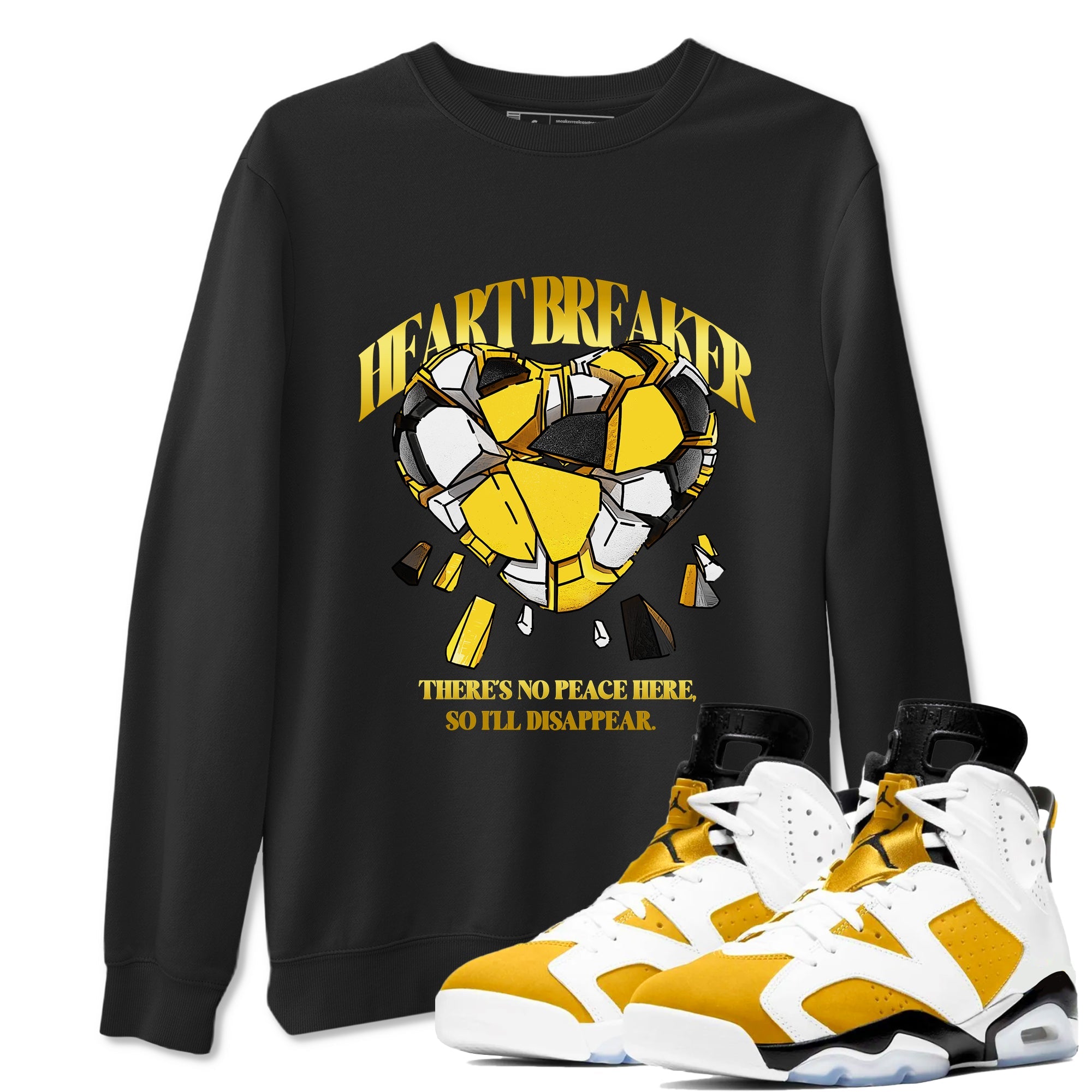 Heart Breaker Sneaker Tees - Air Jordan 6 Yellow Ochre