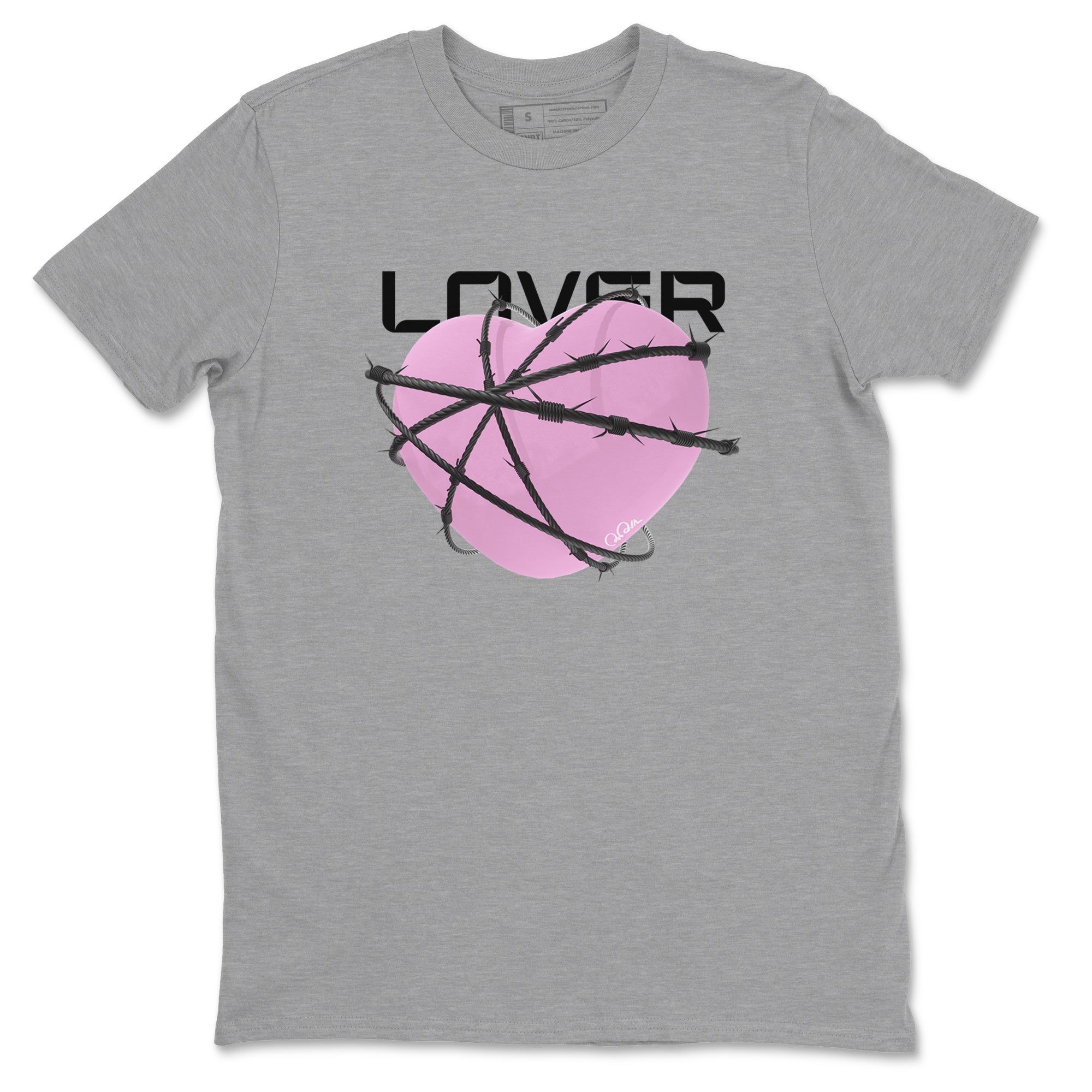 Heart Lover Sneaker Tees - Air Jordan 4 Orchid