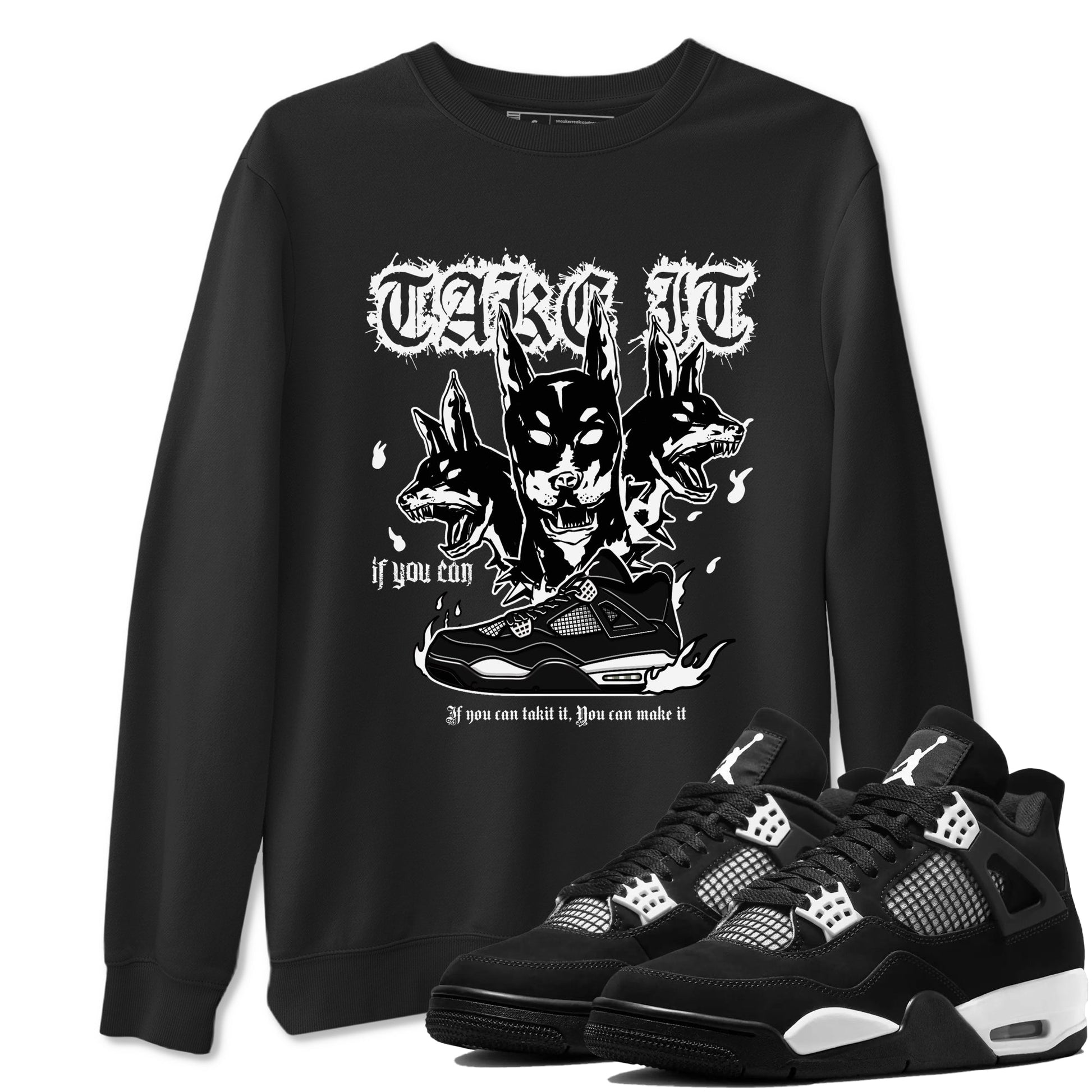 Hell Hounds Sneaker Tees - Air Jordan 4 White Thunder