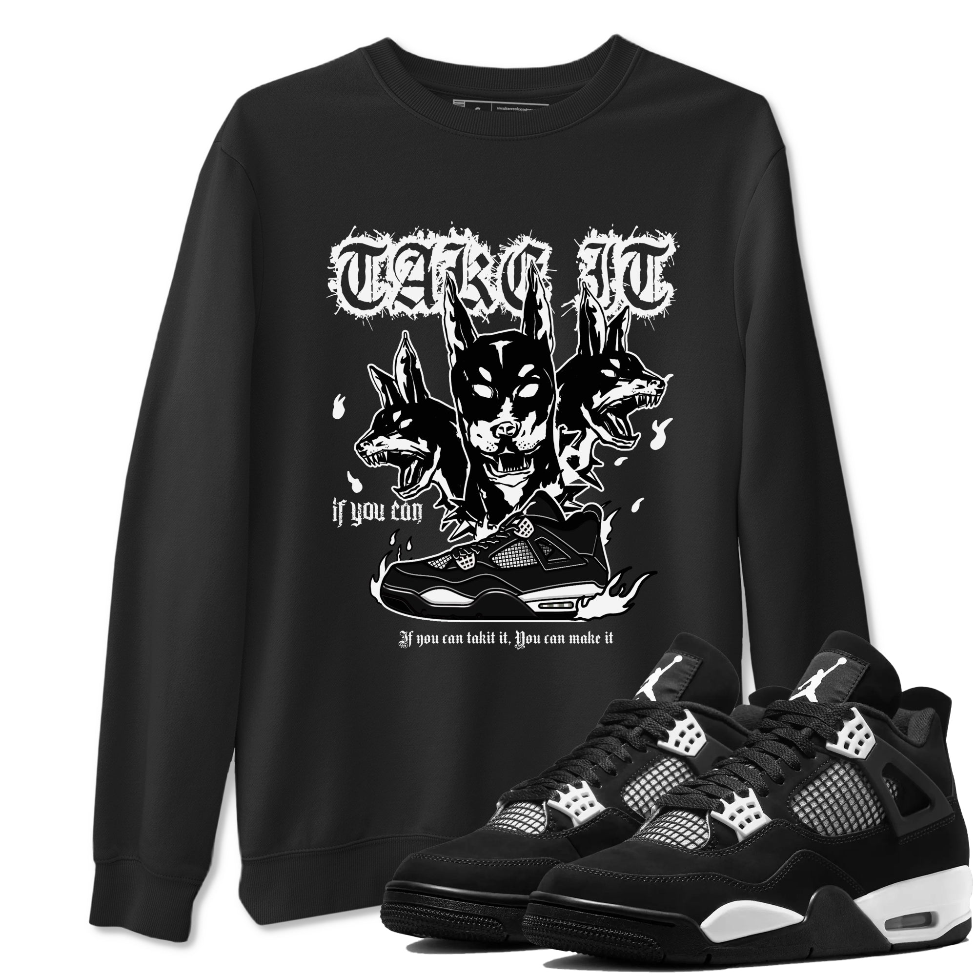 Hell Hounds Sneaker Tees - Air Jordan 4 White Thunder