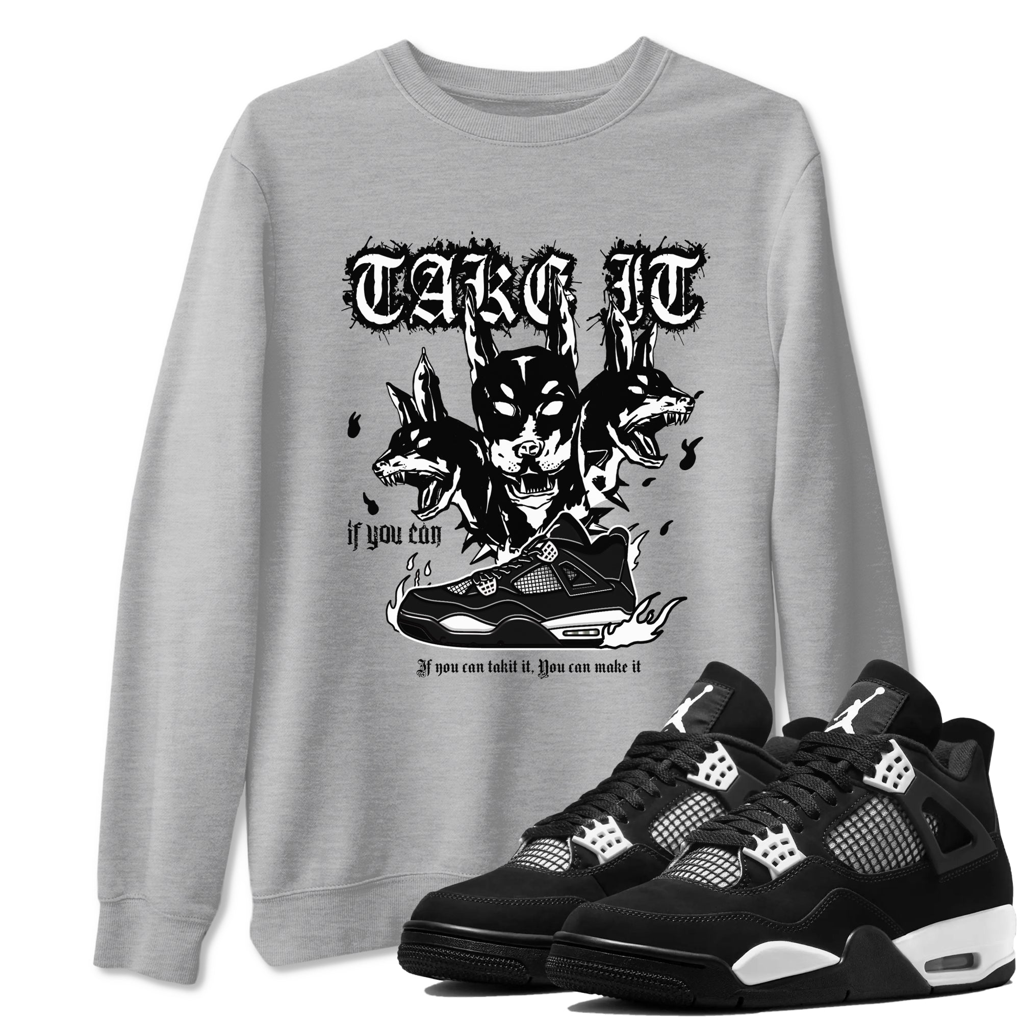 Hell Hounds Sneaker Tees - Air Jordan 4 White Thunder