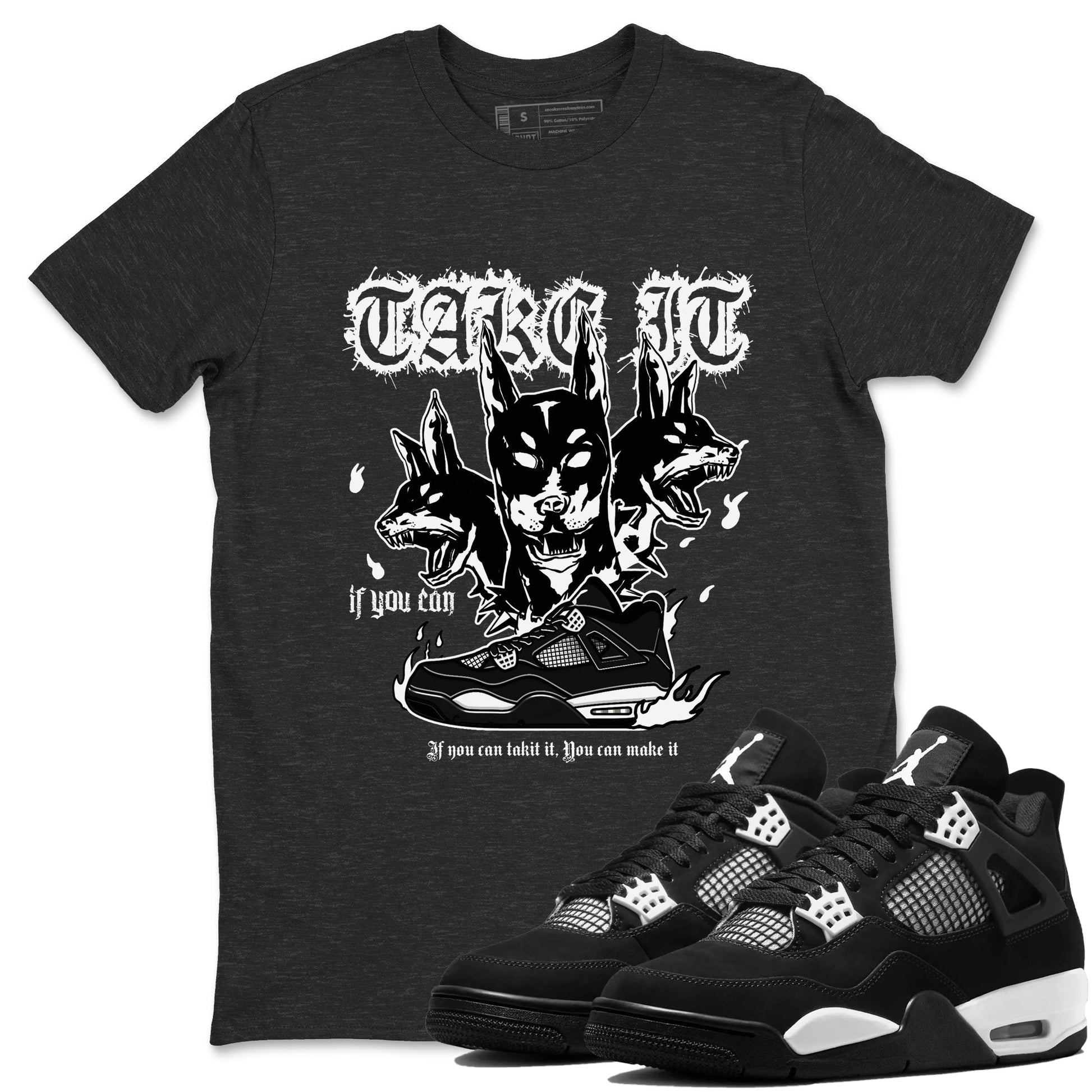 Hell Hounds Sneaker Tees - Air Jordan 4 White Thunder