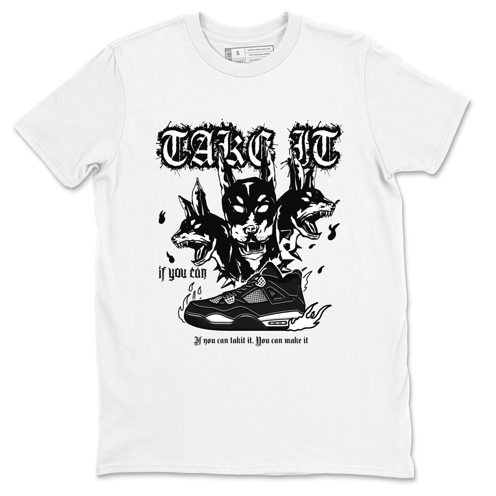 Hell Hounds Sneaker Tees - Air Jordan 4 White Thunder