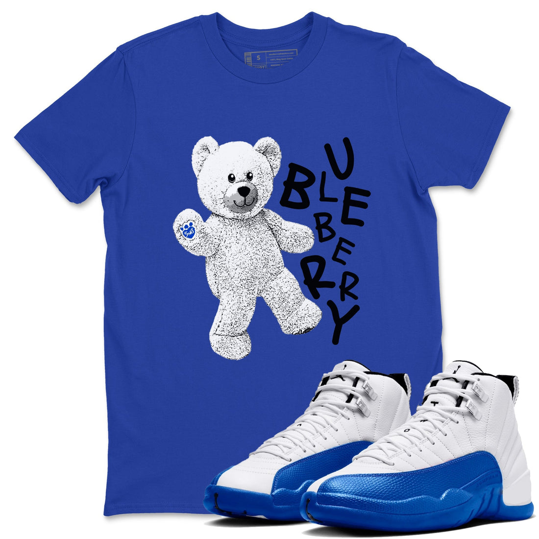 Hello Bear Sneaker Tees - Air Jordan 12 Blueberry
