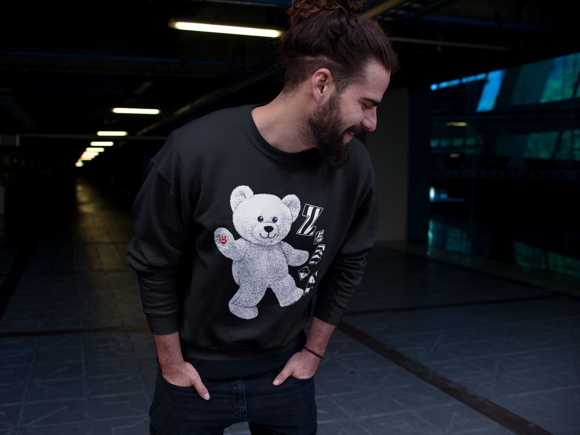 Hello Bear Unisex Tops - Yeezy 350 Zebra