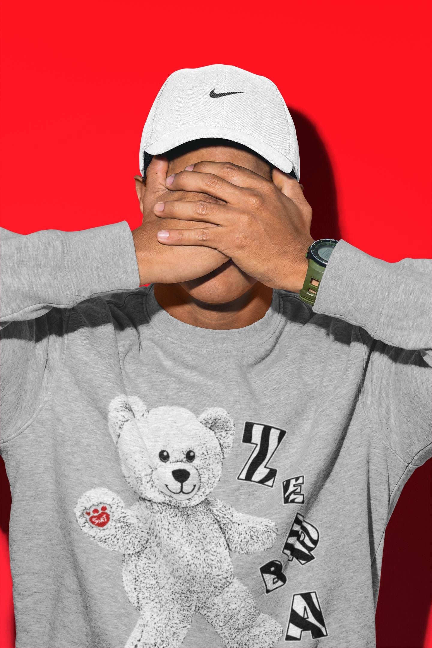 Hello Bear Unisex Tops - Yeezy 350 Zebra