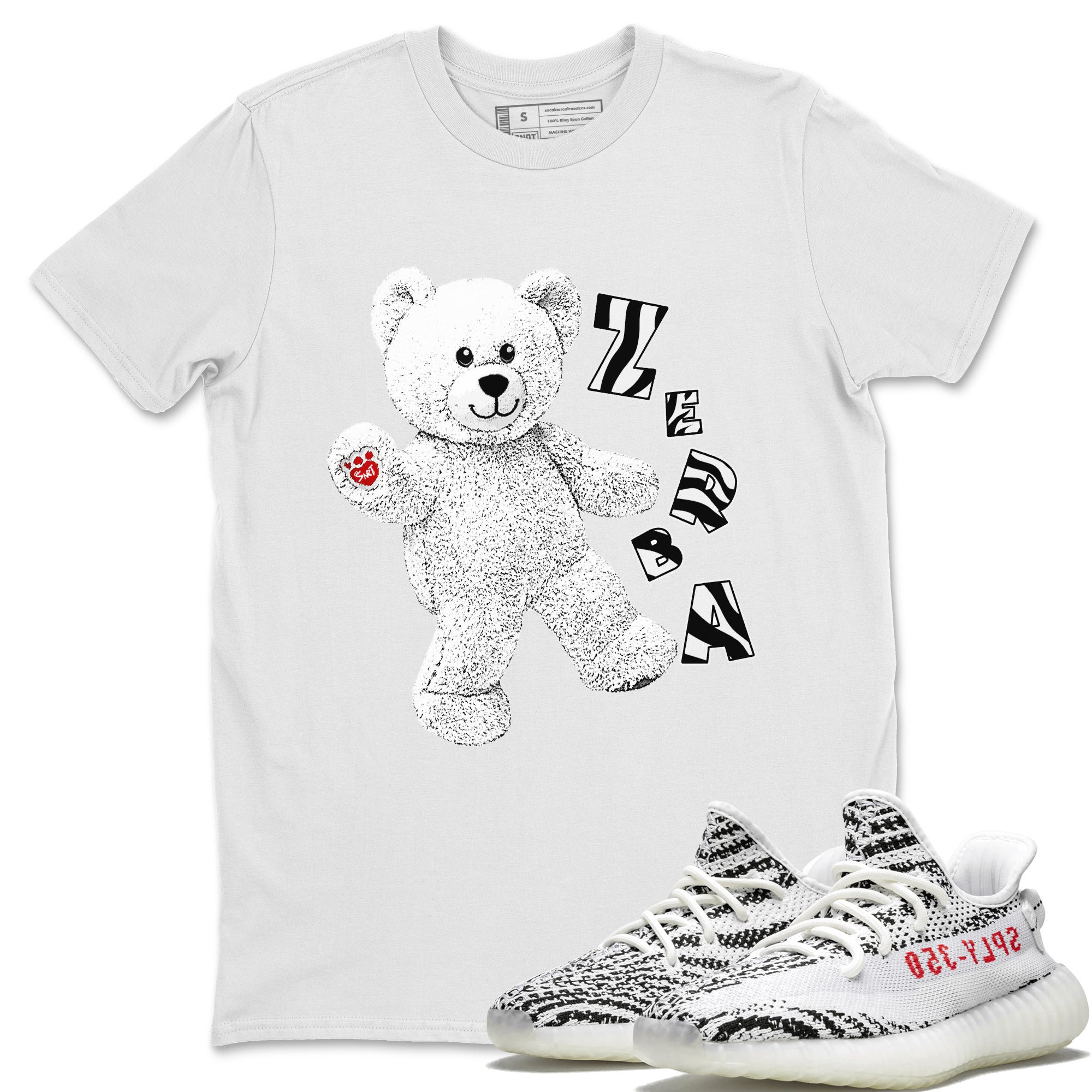 Hello Bear Unisex Tops - Yeezy 350 Zebra