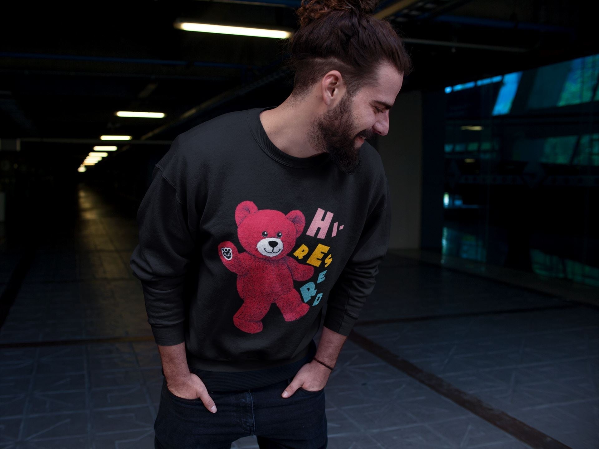 Hello Bear Unisex Tops - Yeezy 700 Hi-Res Red