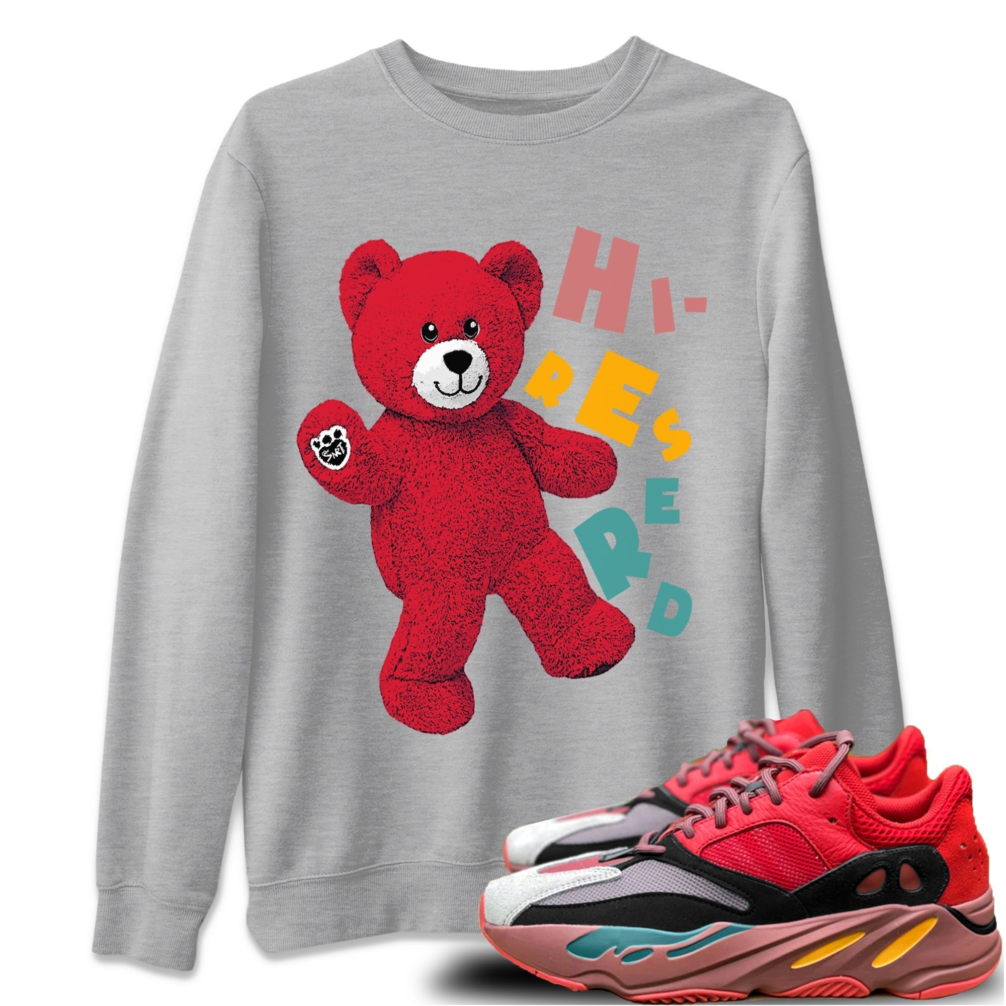 Hello Bear Unisex Tops - Yeezy 700 Hi-Res Red