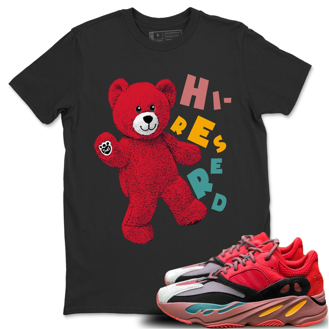 Hello Bear Unisex Tops - Yeezy 700 Hi-Res Red