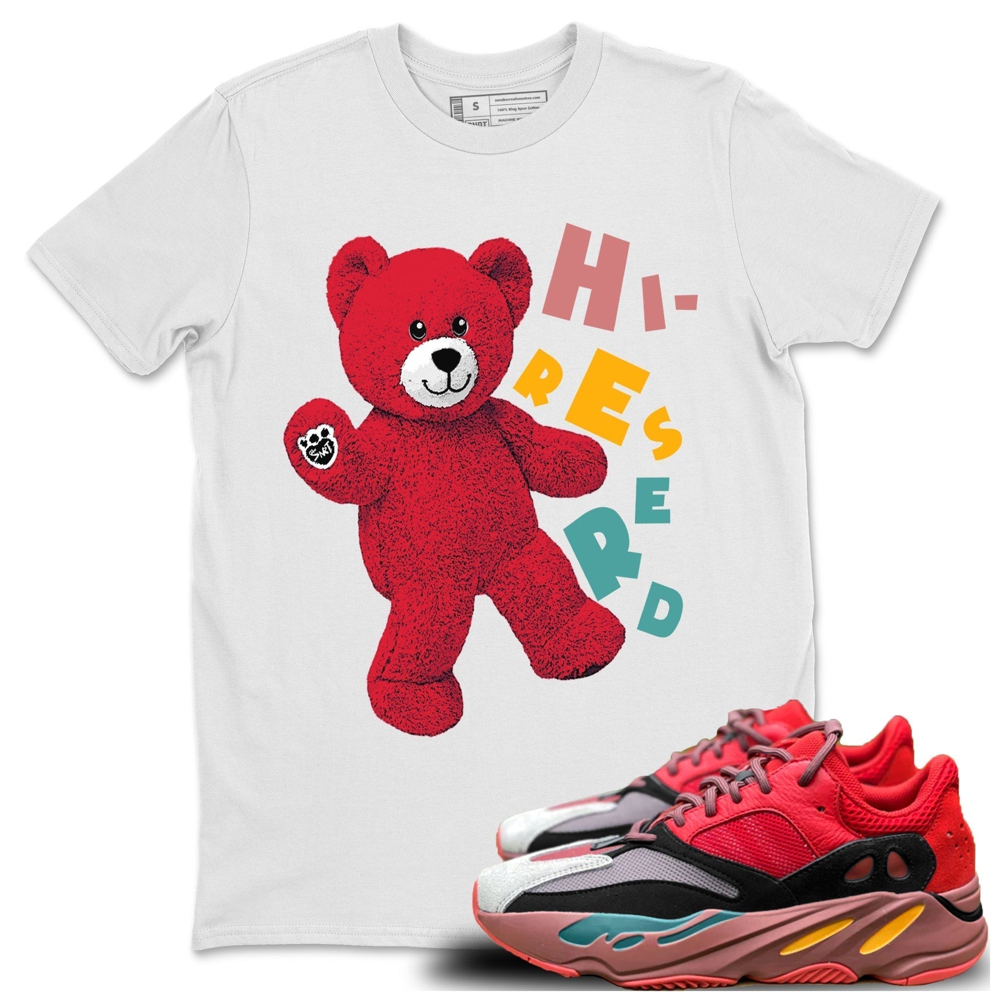 Hello Bear Unisex Tops - Yeezy 700 Hi-Res Red