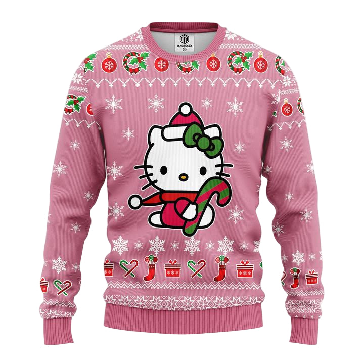 Hello Kitty Pink Ugly Christmas Sweater Amazing Gift Idea Thanksgiving Gift ? Usalast