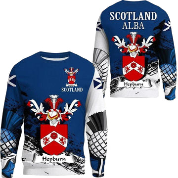Hepburn Scottish Family Crest Scotland Special Sweater A7 ? Usalast
