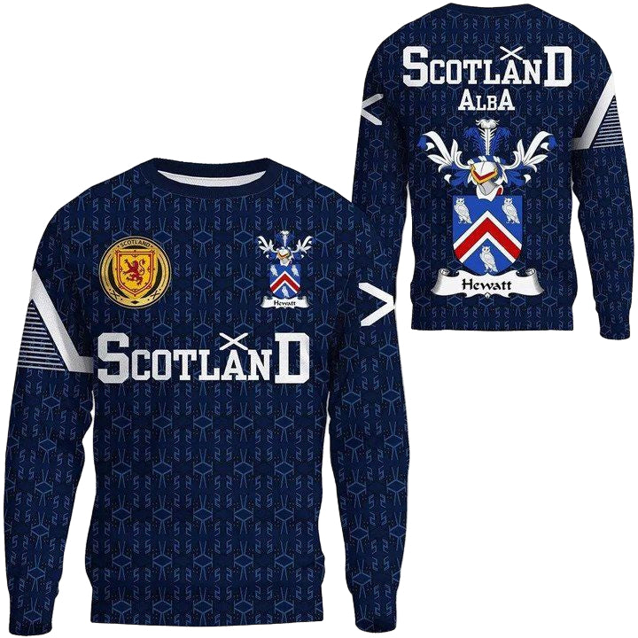 Hewatt Family Crest Sweater Scottish Home ? 1991 Style A7 ? Usalast