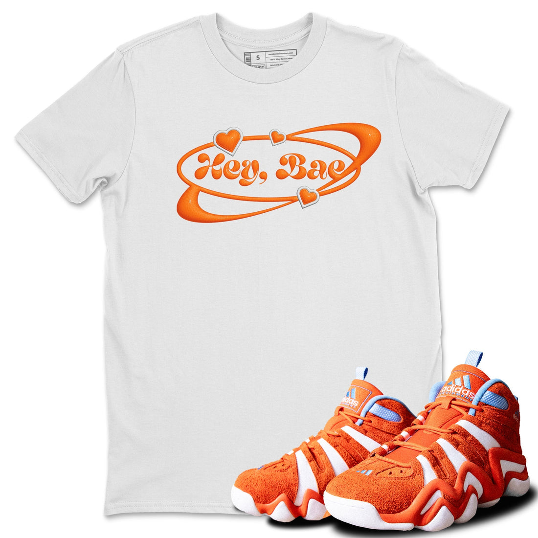 Hey Bae Sneaker Tee - Crazy 8 Team Orange