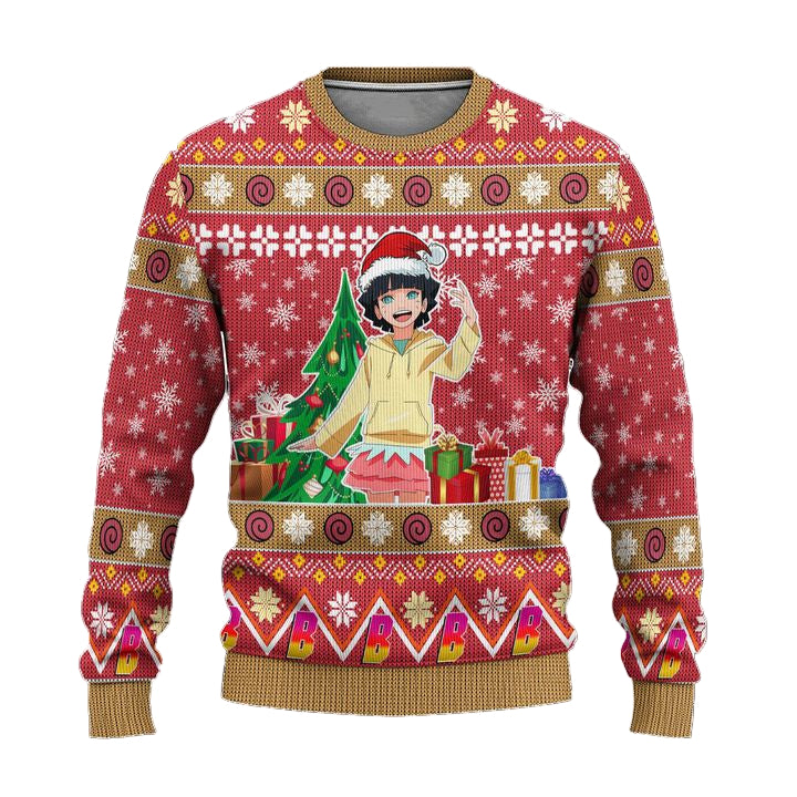 Himawari Uzumaki Anime Ugly Christmas Sweater Custom Boruto Xmas Gift ? Usalast