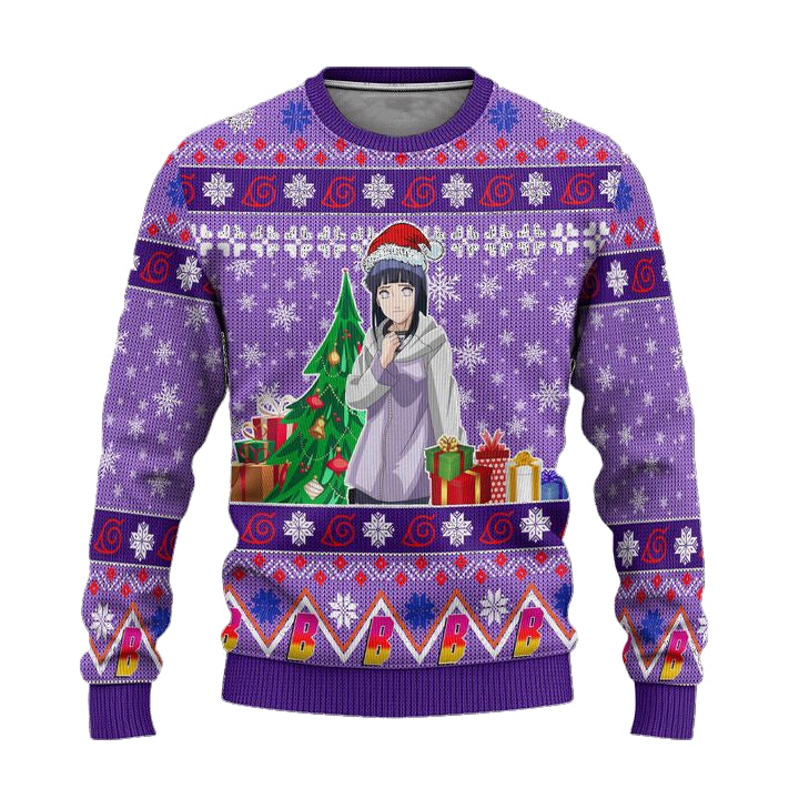 Hinata Uzumaki Anime Ugly Christmas Sweater Custom Boruto Xmas Gift ? Usalast