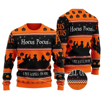 Hocus Pocus I Put A Spell On You Ugly Sweater ? Usalast