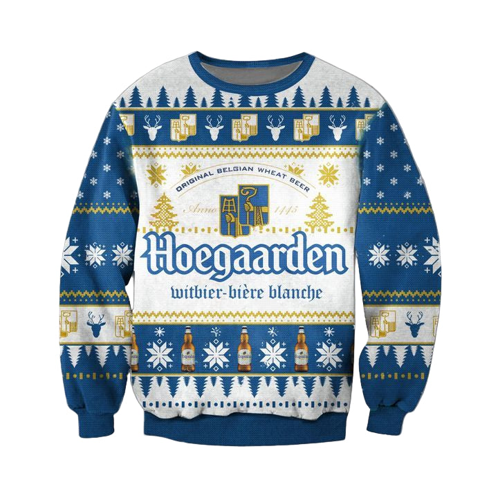 Hoegaarden Belgian White Beer Ugly Christmas Sweater 2022 ? Usalast