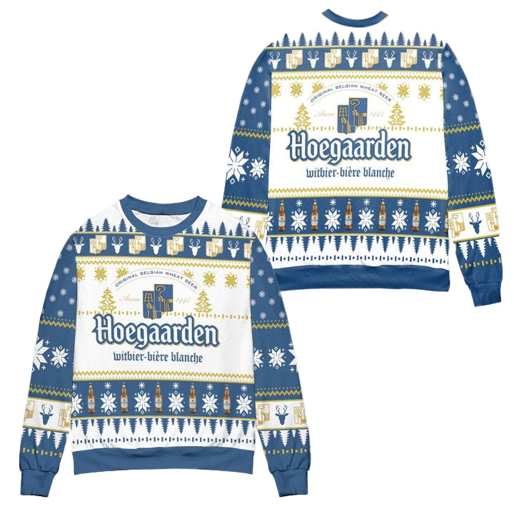 Hoegaarden Original Belgian Wheat Beer Ugly Christmas Sweater ? Usalast